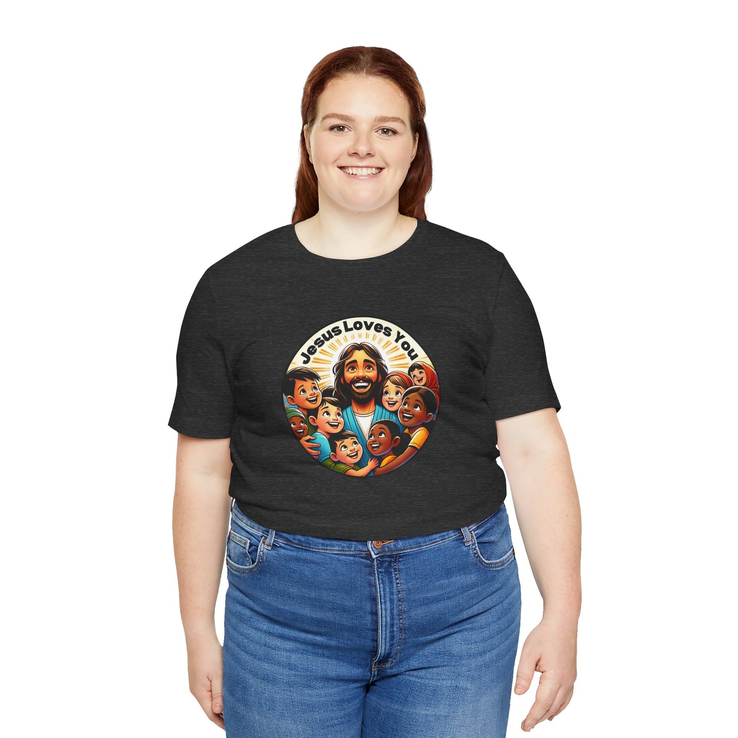 Men's Colorful 'Jesus Loves You' T-Shirt - Christian Apparel