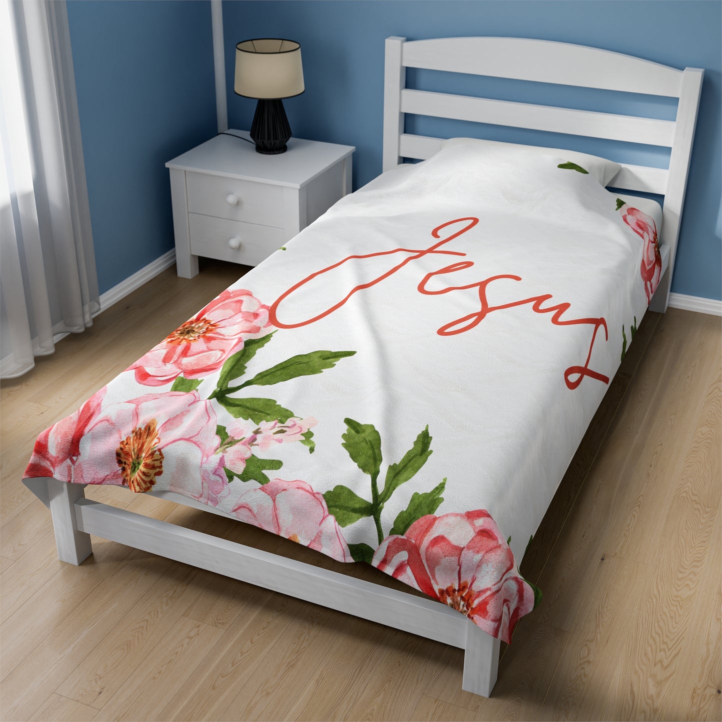 Jesus Signature Velveteen Plush Blanket