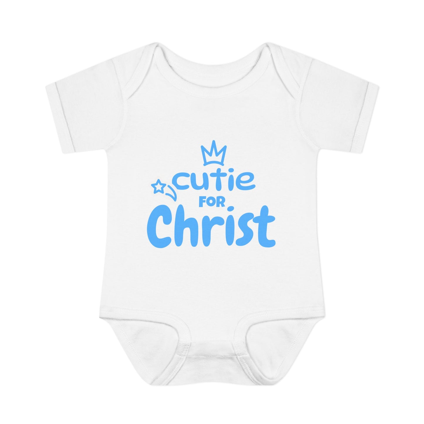 Cute Boy's Infant and Toddler Bodysuit - "Cutie for Christ"
