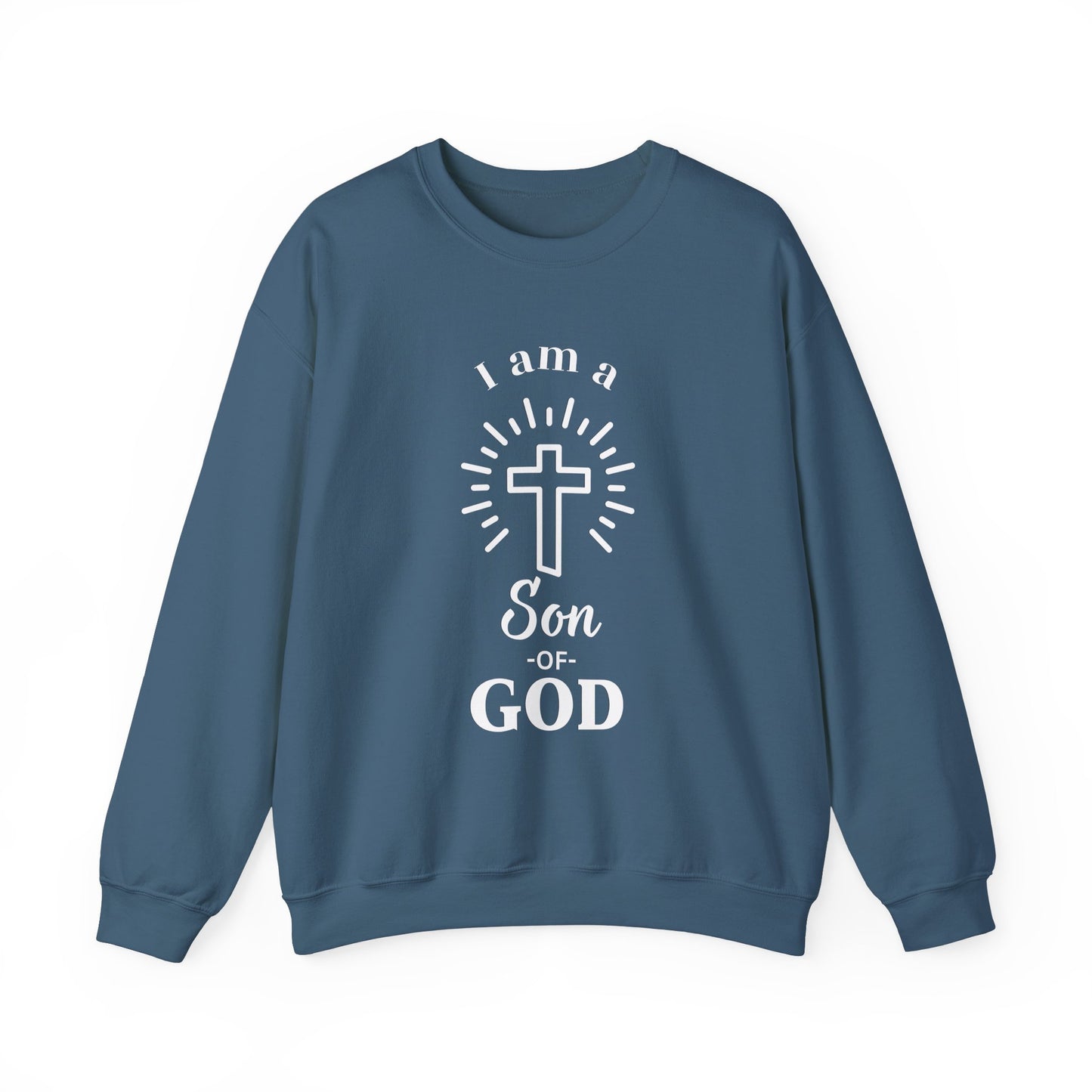 Unisex Christian Crewneck Sweatshirt - "I am a Son of God"