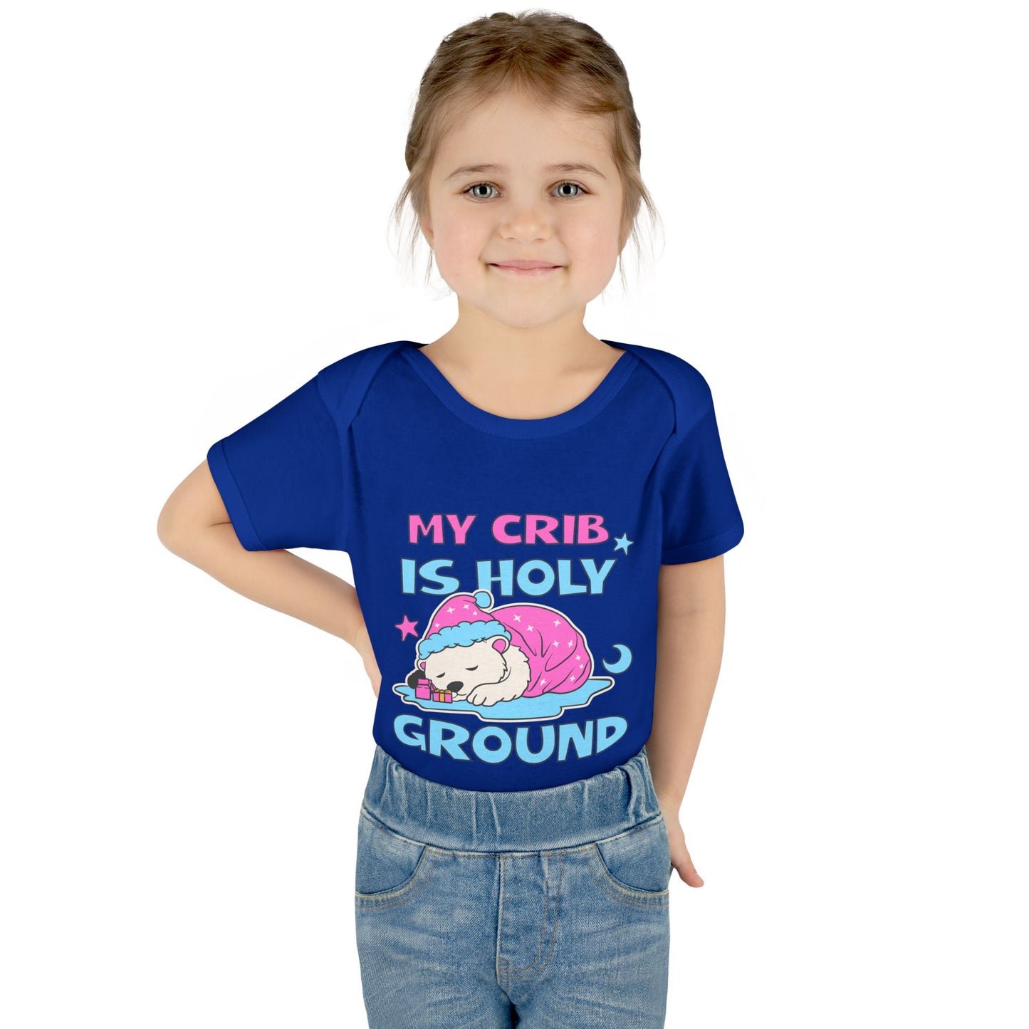 My Crib Is Holy Ground Baby Bodysuit - Cute Infant Apparel for Newborns