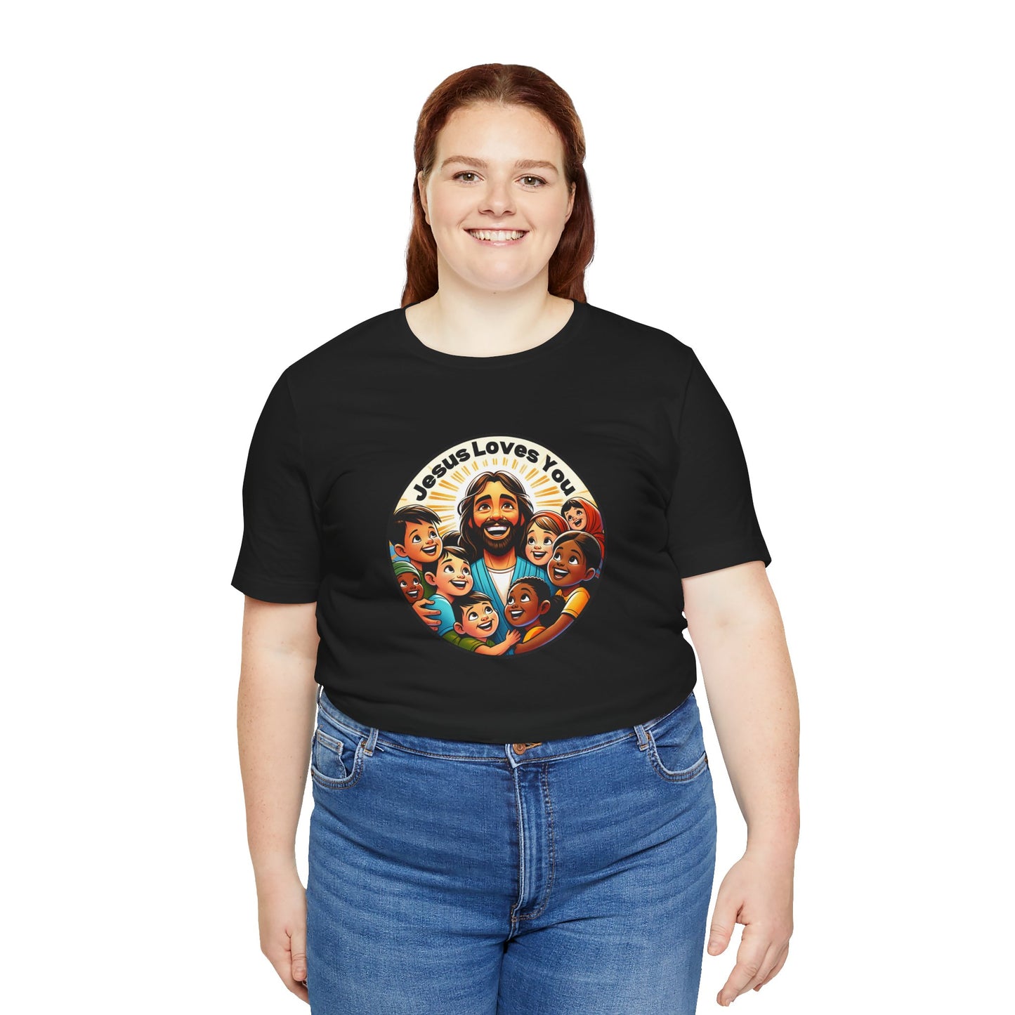 Men's Colorful 'Jesus Loves You' T-Shirt - Christian Apparel