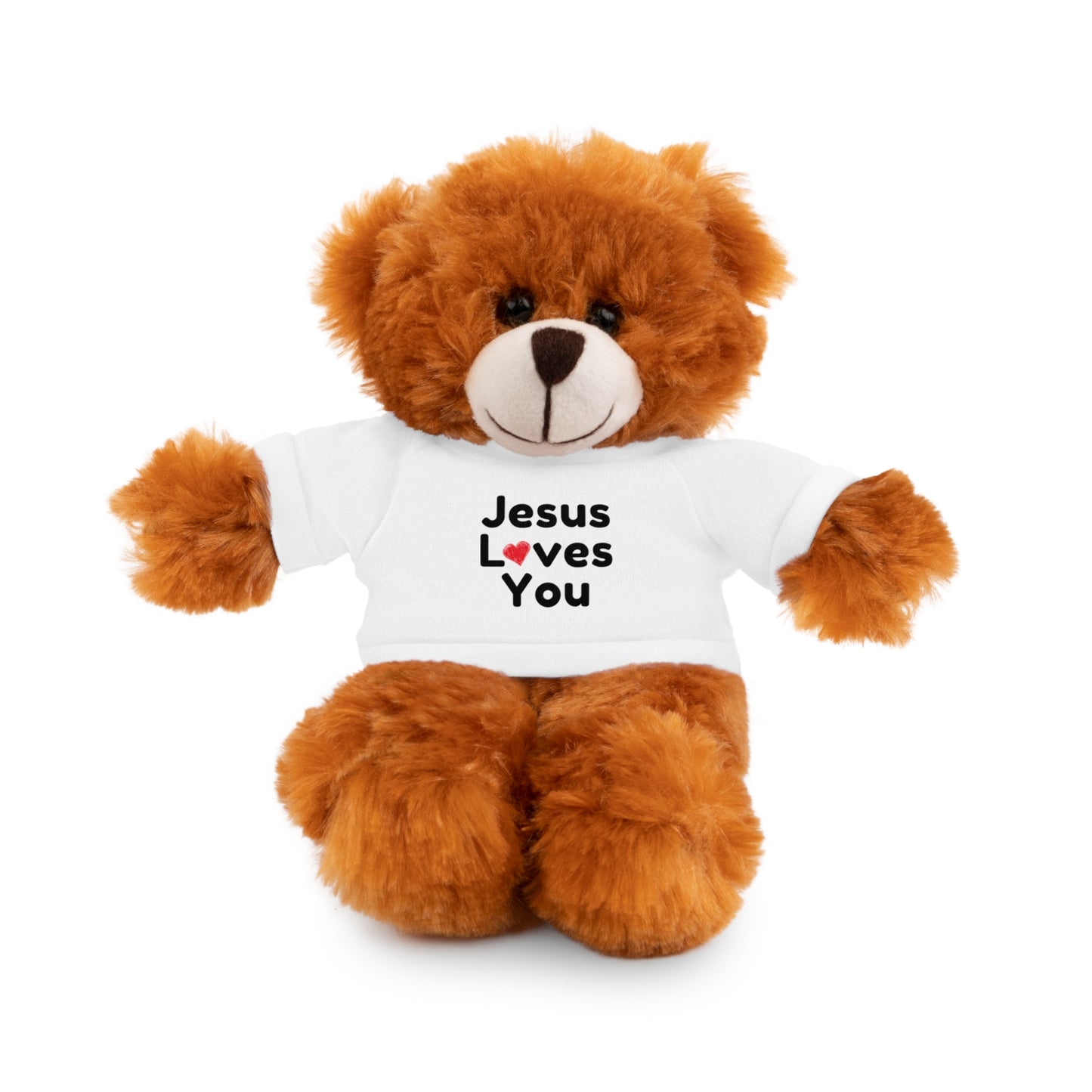 Jesus Loves You Plush Toy with Tee - Faith-inspired Stuffed Animal Gift