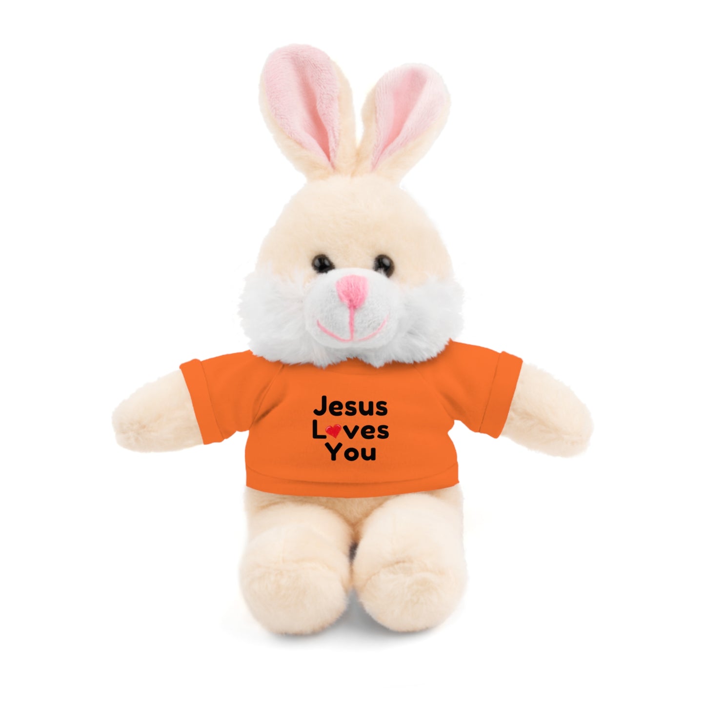 Jesus Loves You Plush Toy with Tee - Faith-inspired Stuffed Animal Gift