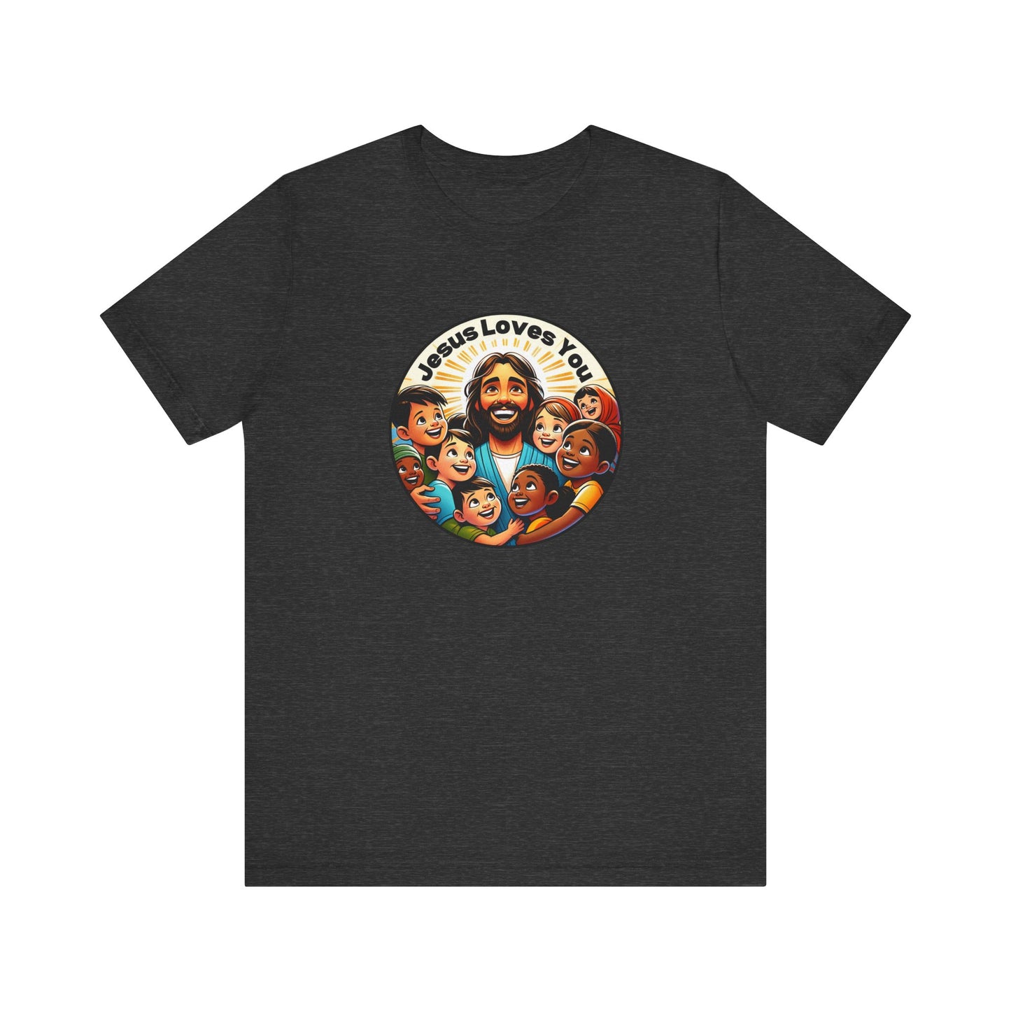Men's Colorful 'Jesus Loves You' T-Shirt - Christian Apparel