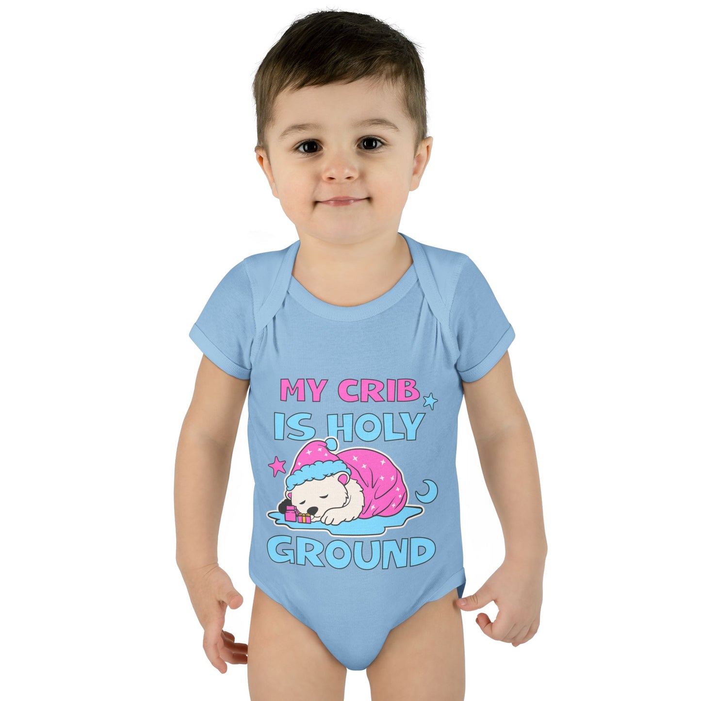 My Crib Is Holy Ground Baby Bodysuit - Cute Infant Apparel for Newborns