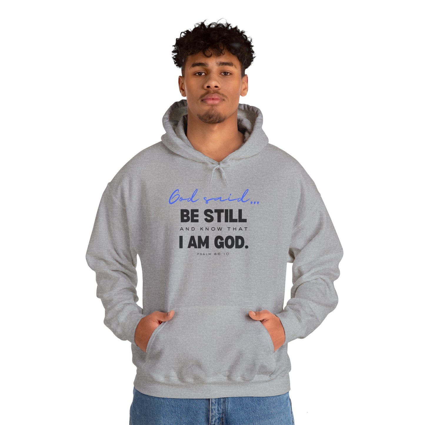 Be Still and Know Hoodie | Christian Hooded Sweatshirt | Faith-Based Unisex Hoodie | Trust God Sweatshirt | Warm Religious Apparel - Winter