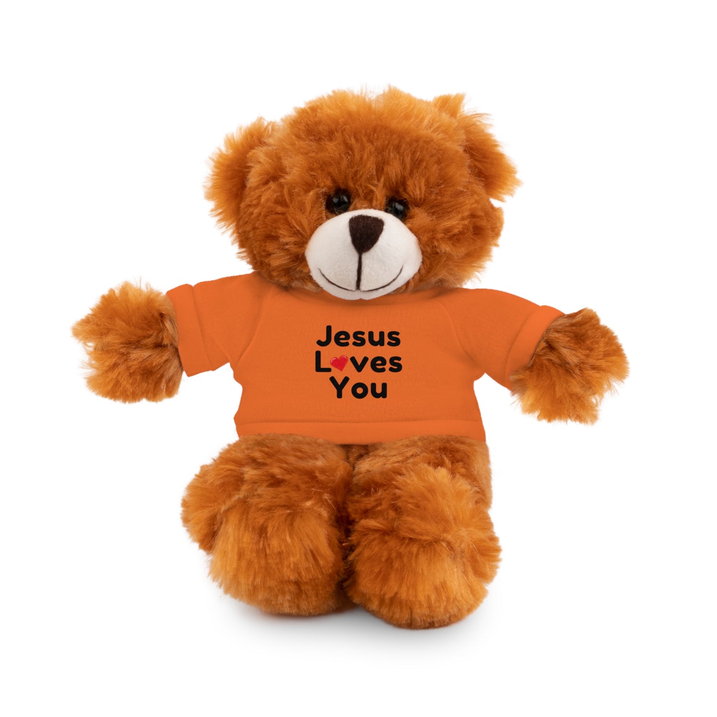 Jesus Loves You Plush Toy with Tee - Faith-inspired Stuffed Animal Gift