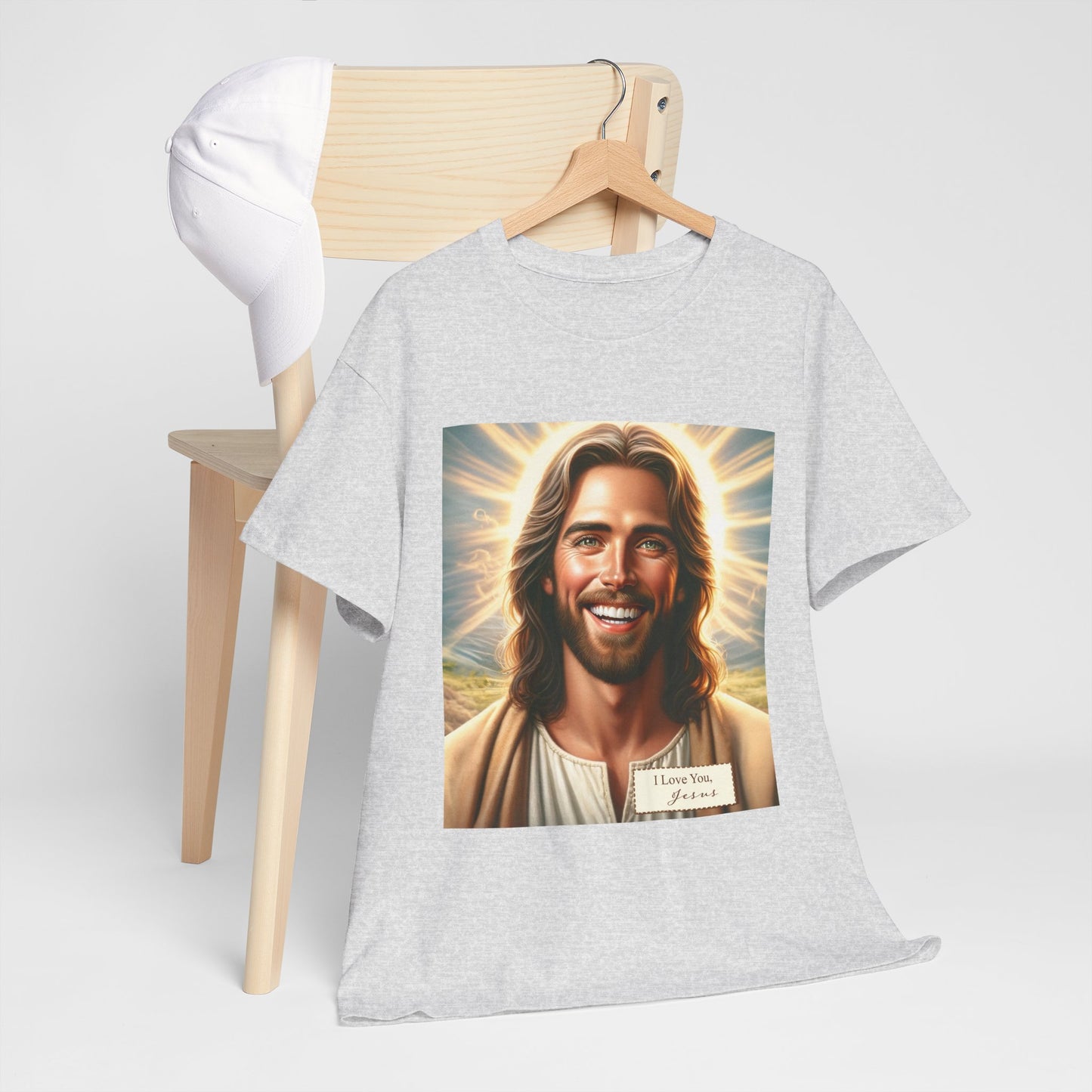 Faith-Inspired Fashion - Jesus Loves You Unisex Heavy Cotton Tee