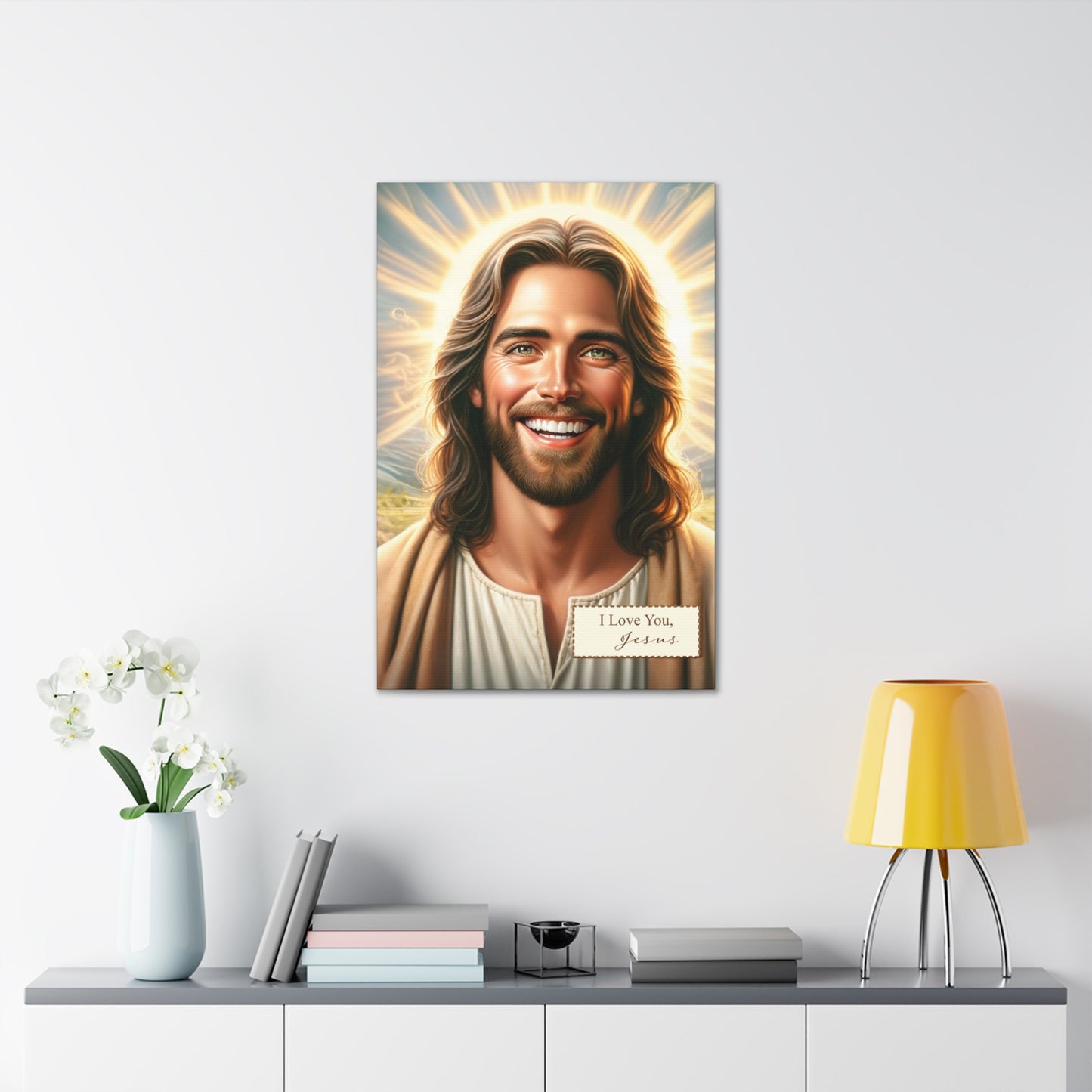 Sacred Love: Beautiful 'Jesus Loves You' Canvas Gallery Wraps