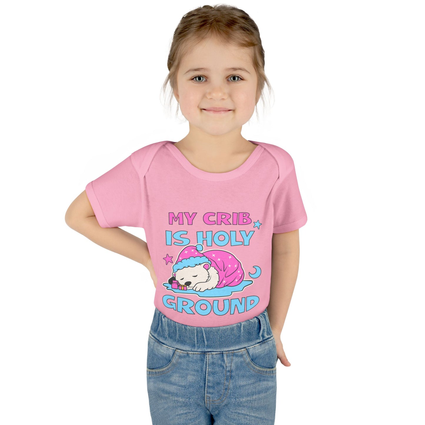 My Crib Is Holy Ground Baby Bodysuit - Cute Infant Apparel for Newborns