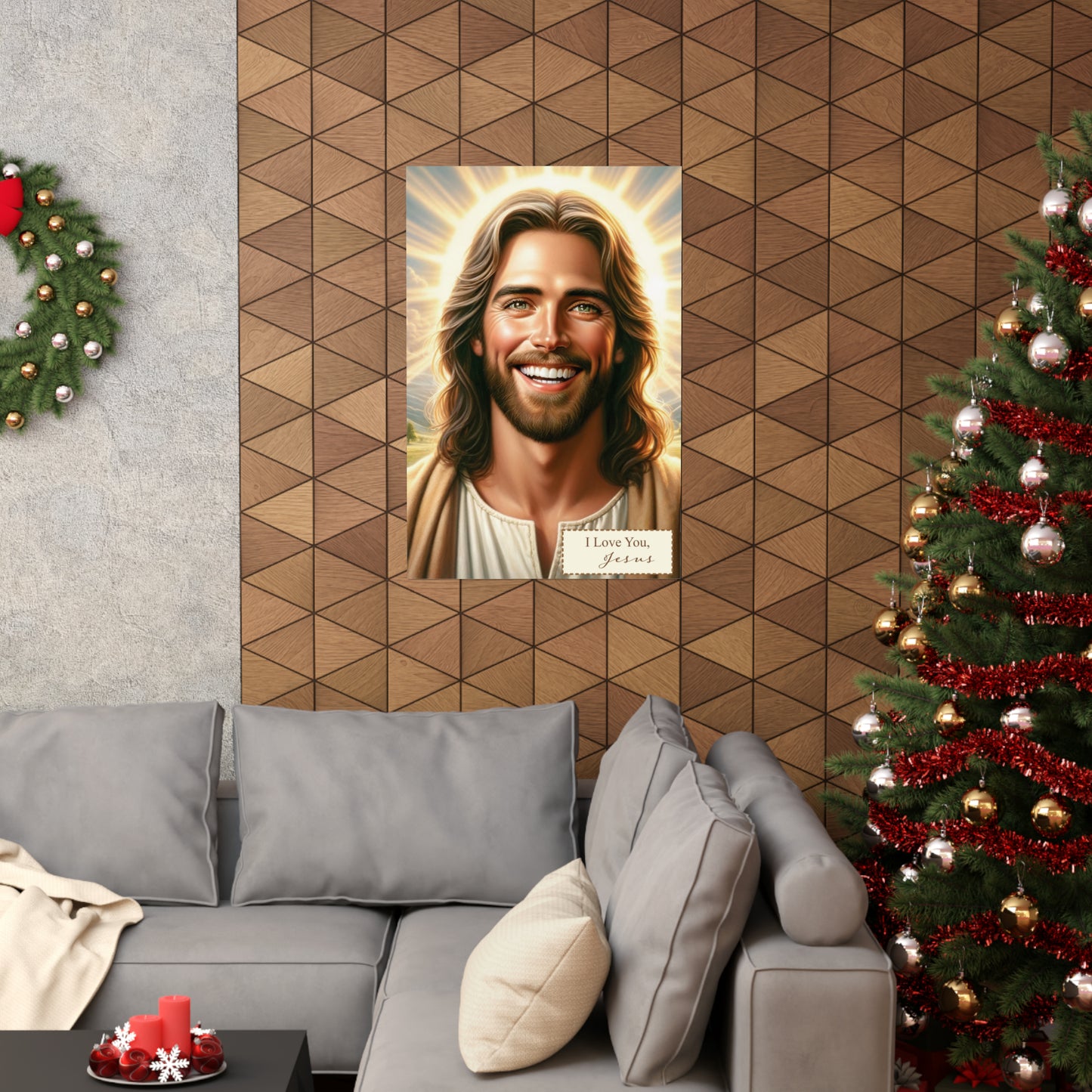 Religious Wall Art: 'Jesus Loves You' Matte Poster – Inspirational Christian Decor