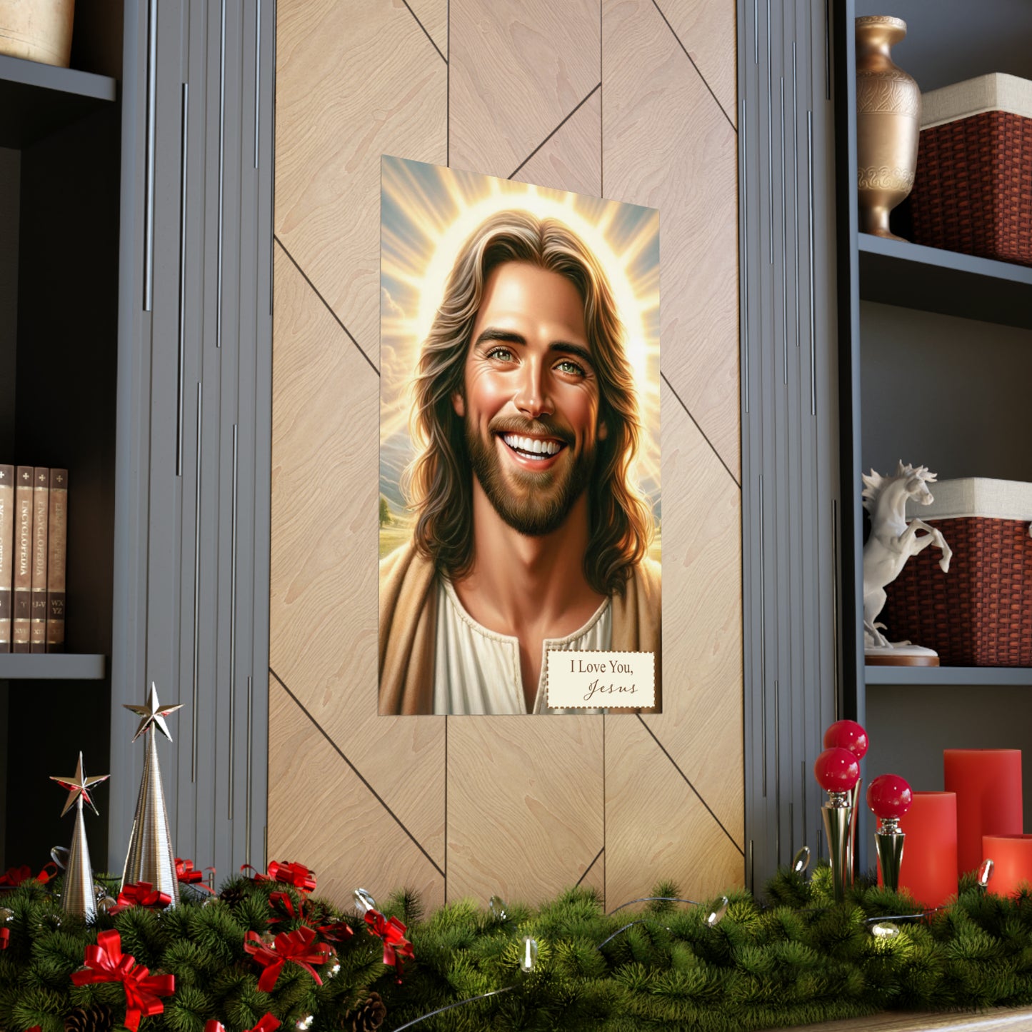 Religious Wall Art: 'Jesus Loves You' Matte Poster – Inspirational Christian Decor