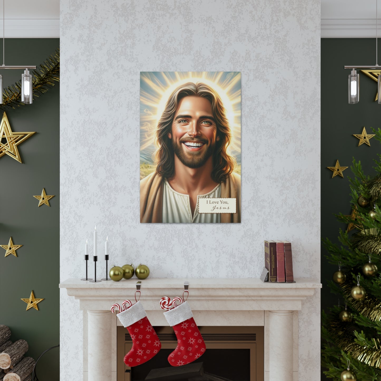 Sacred Love: Beautiful 'Jesus Loves You' Canvas Gallery Wraps