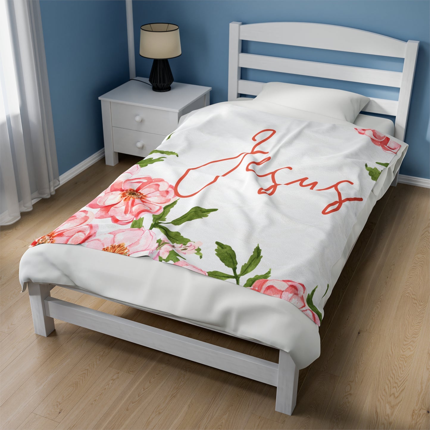 Jesus Signature Velveteen Plush Blanket