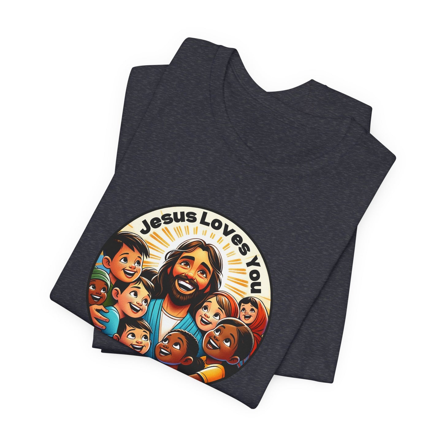 Men's Colorful 'Jesus Loves You' T-Shirt - Christian Apparel