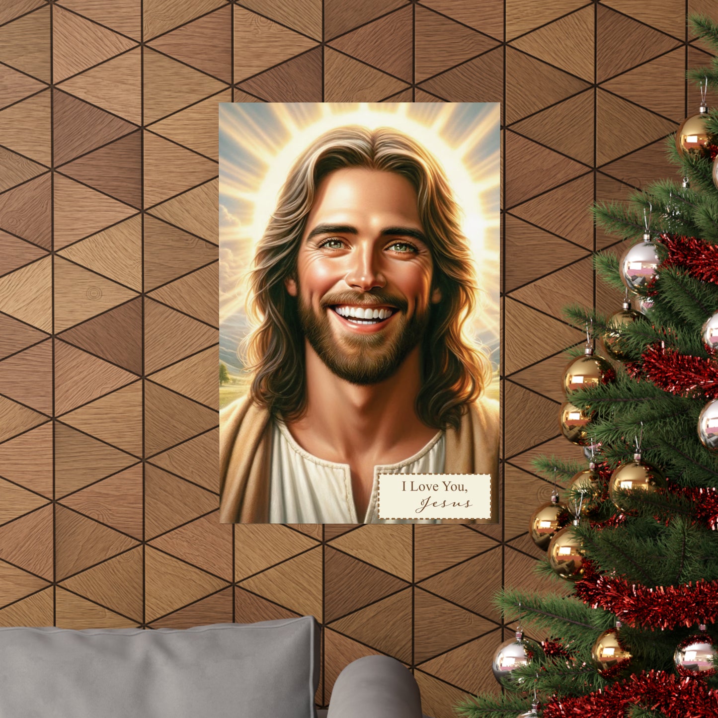 Religious Wall Art: 'Jesus Loves You' Matte Poster – Inspirational Christian Decor