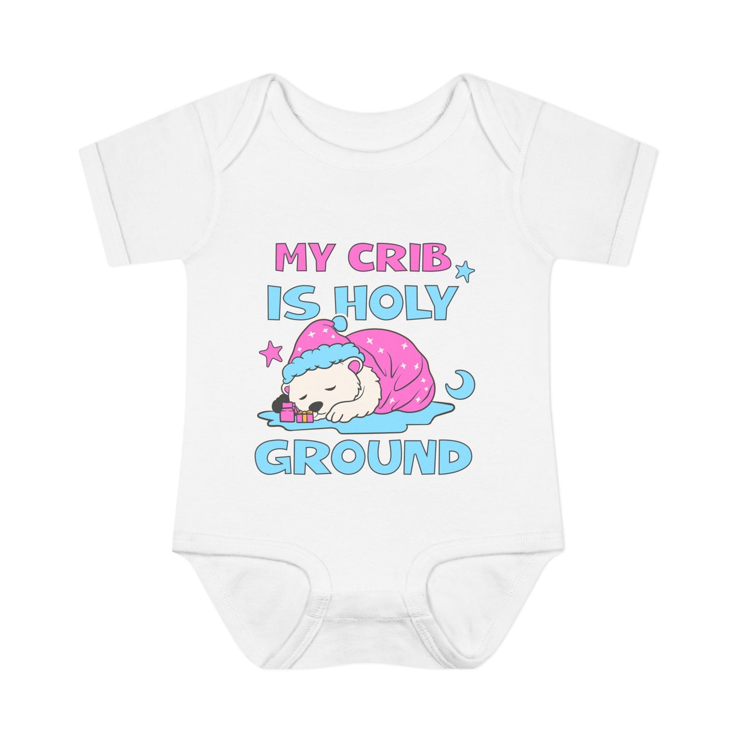 My Crib Is Holy Ground Baby Bodysuit - Cute Infant Apparel for Newborns