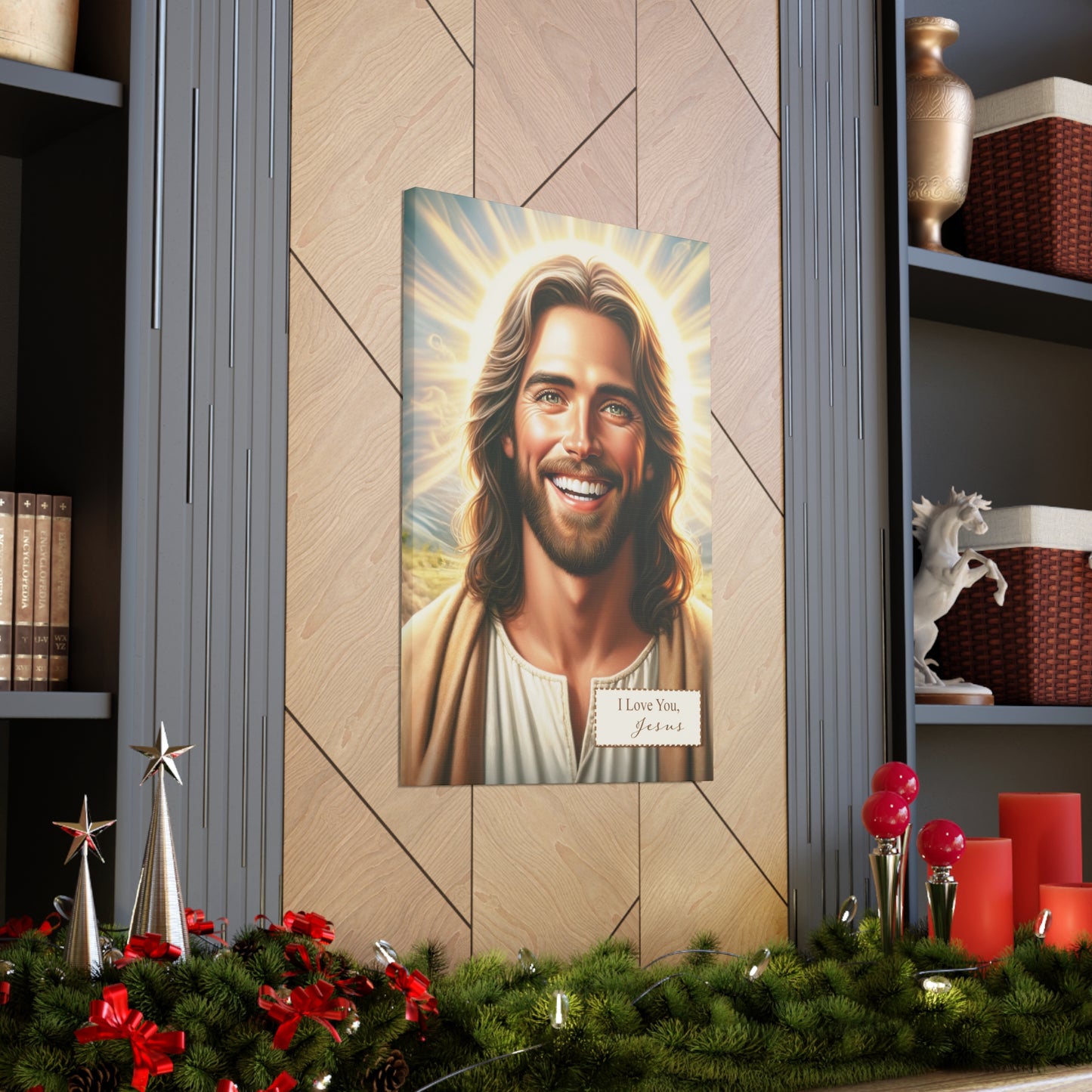 Sacred Love: Beautiful 'Jesus Loves You' Canvas Gallery Wraps