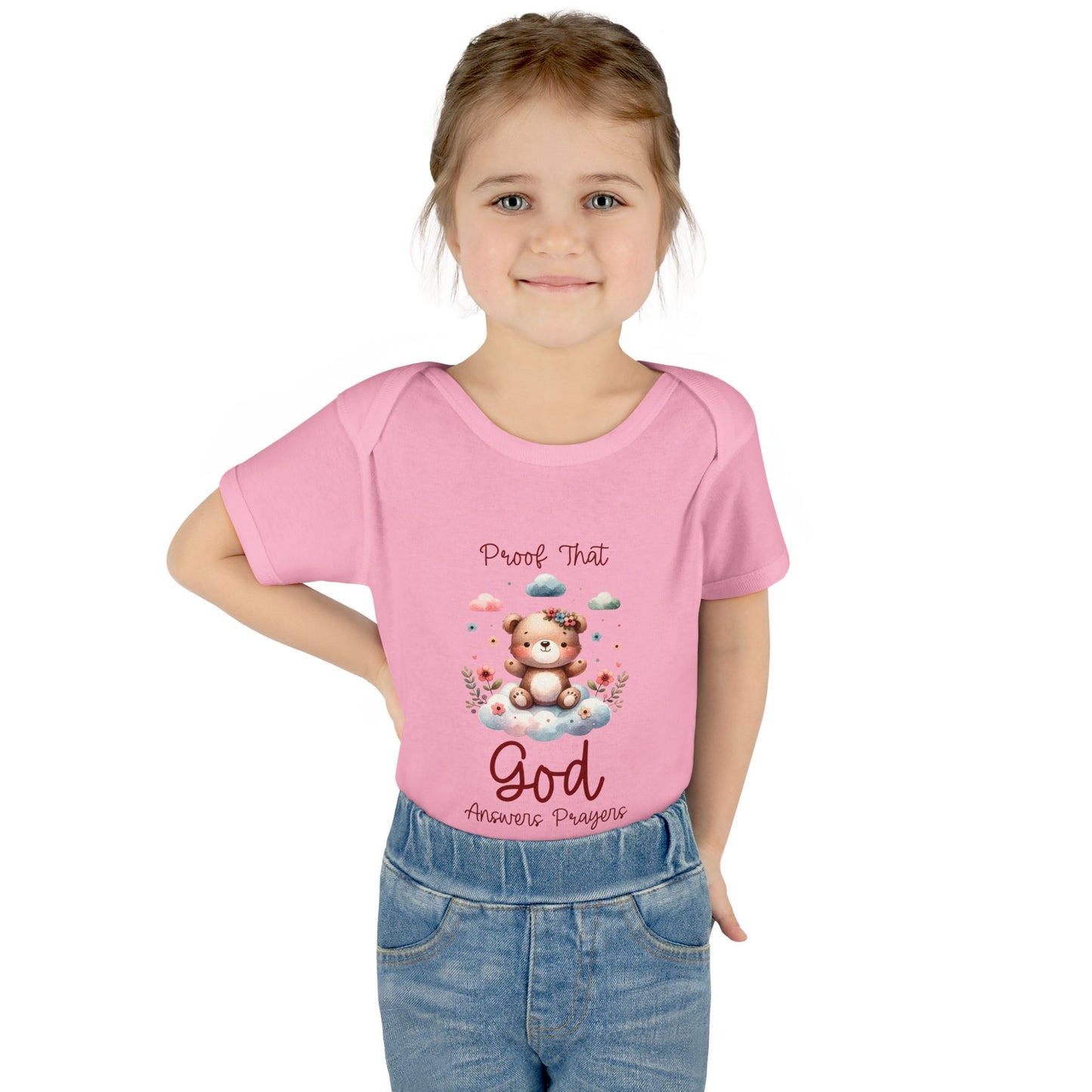 Cute God Prayer Infant and Toddler Bodysuit for Girls- Adorable Baby Onesie for Newborns