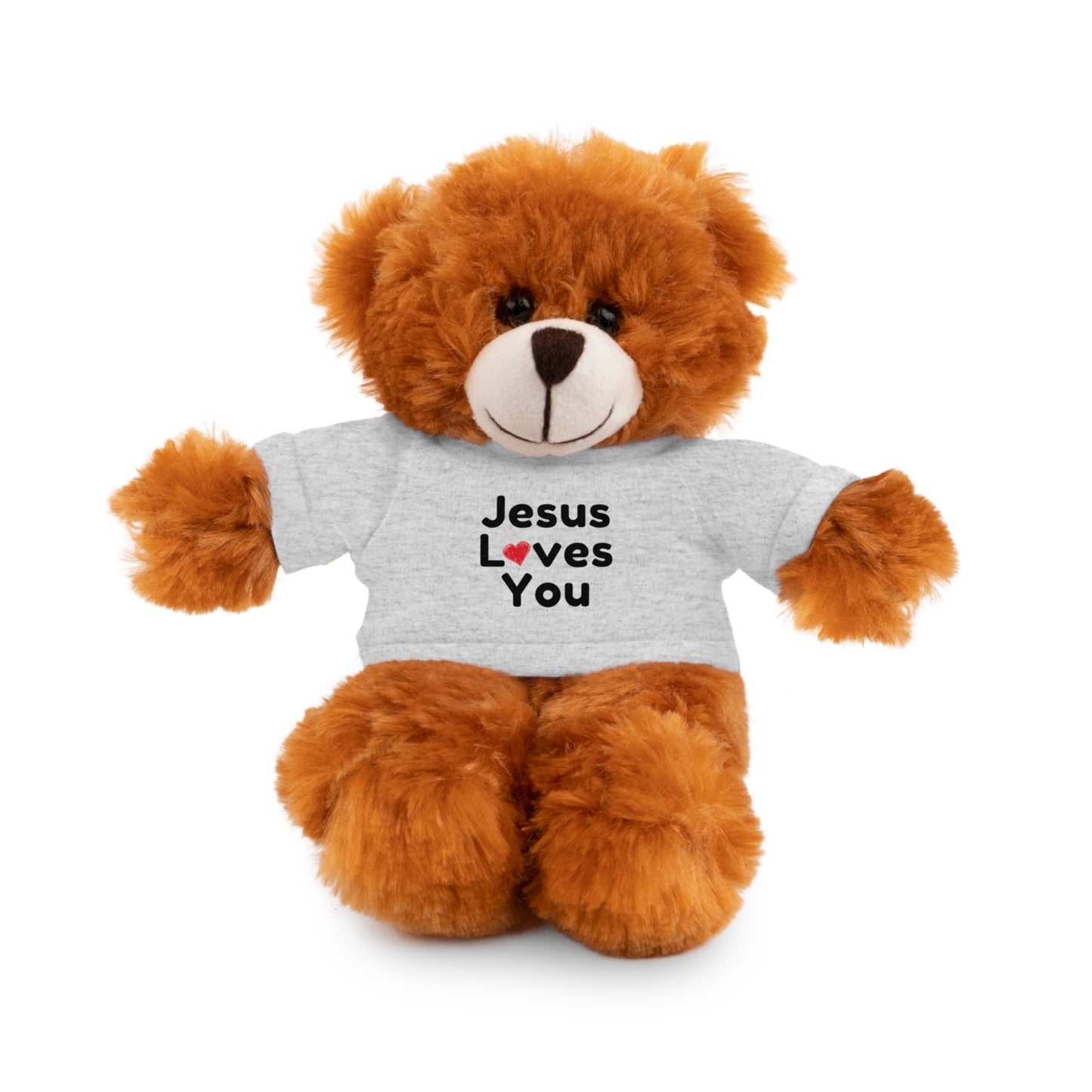 Jesus Loves You Plush Toy with Tee - Faith-inspired Stuffed Animal Gift
