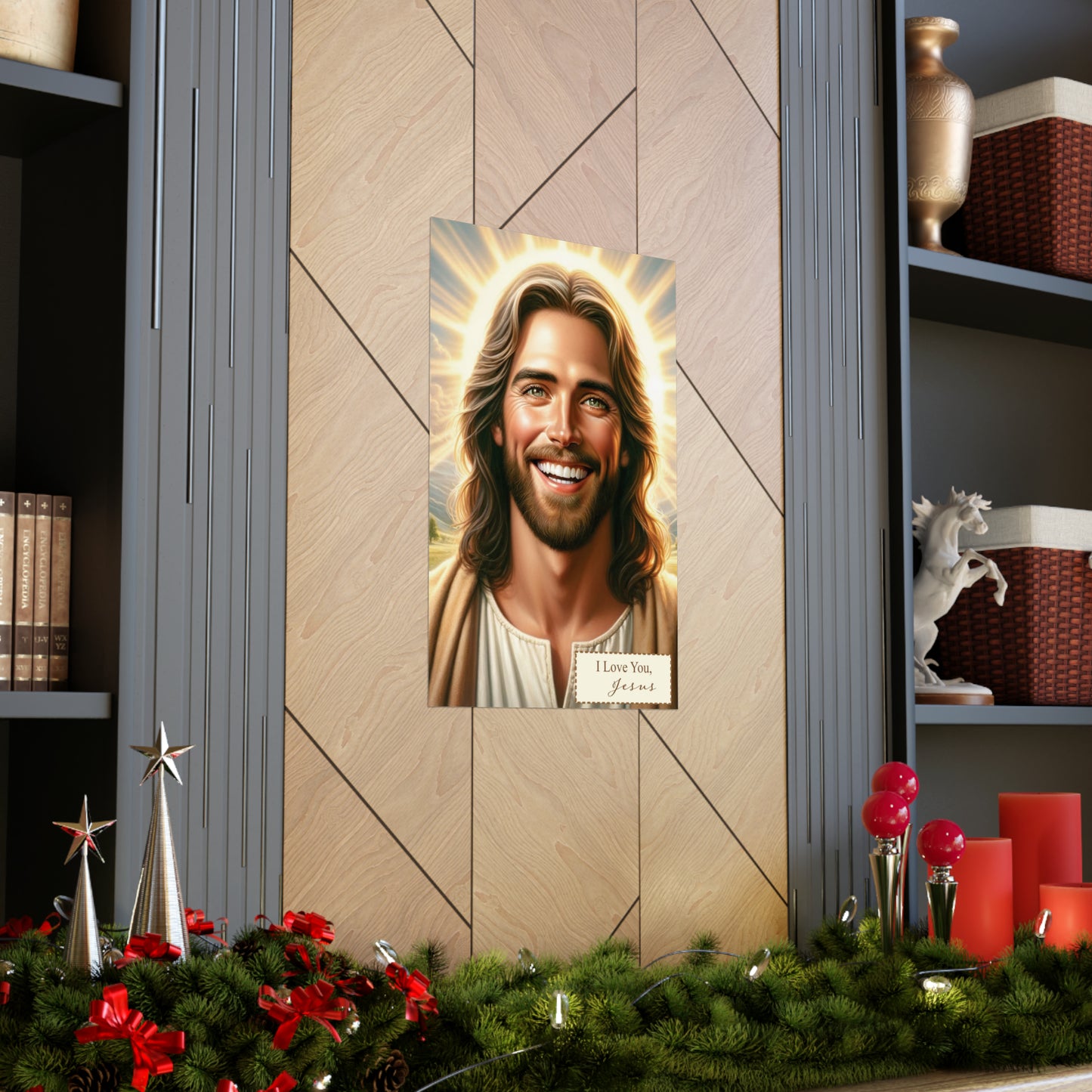 Religious Wall Art: 'Jesus Loves You' Matte Poster – Inspirational Christian Decor