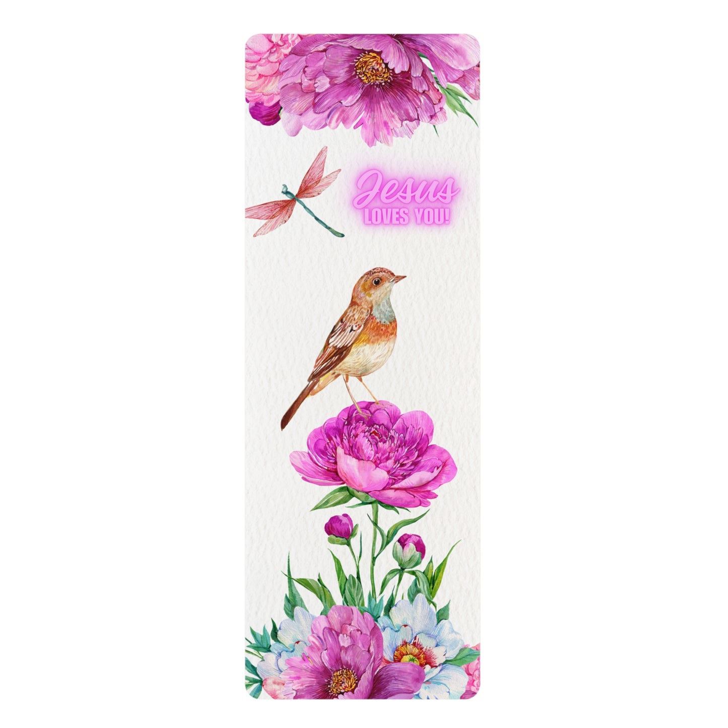 Jesus Loves You Rubber Yoga Mat