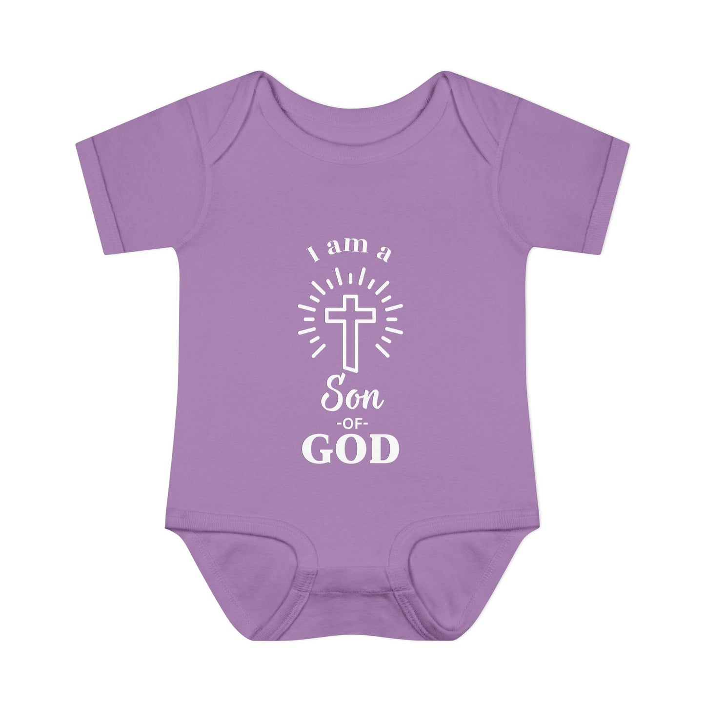 Christian Infant and Toddler Bodysuit - "I am a Son of God" - Perfect Baby Gift for Baptism or Baby Shower