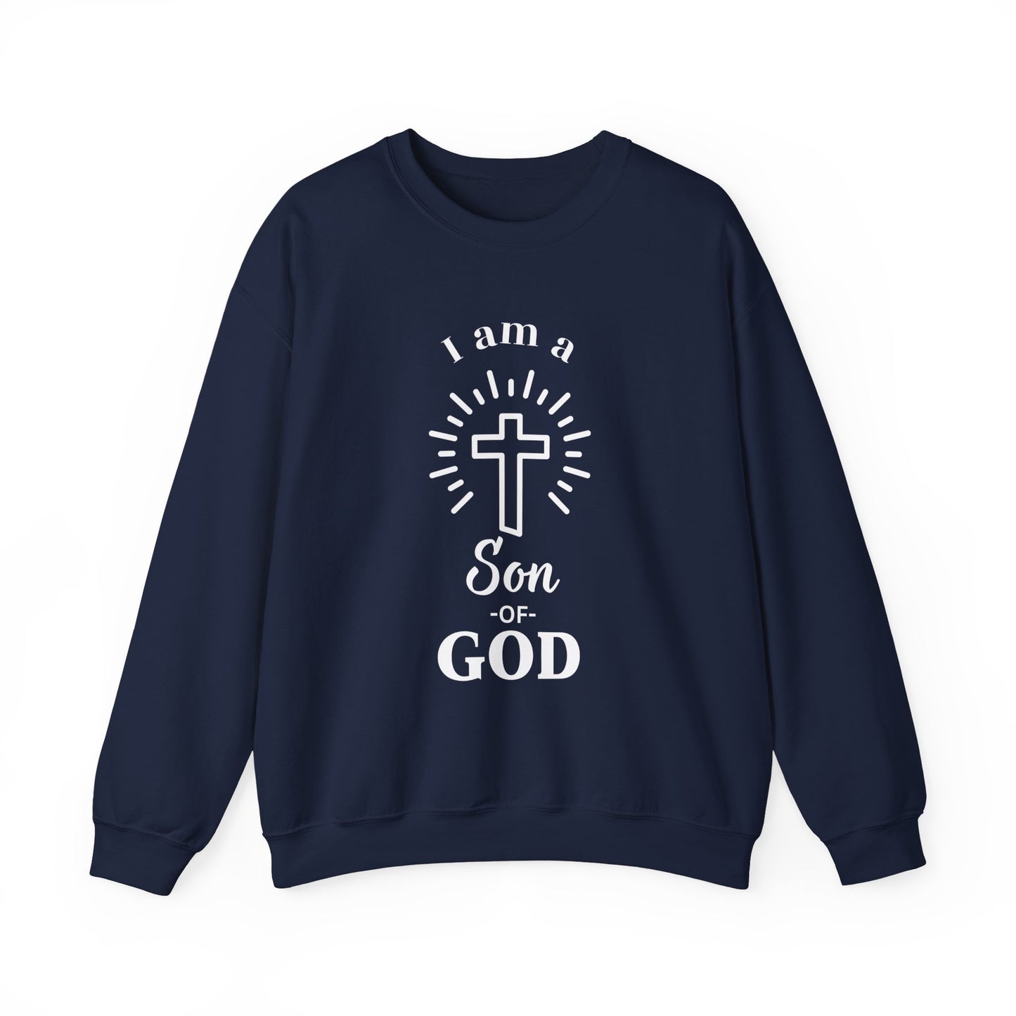 Unisex Christian Crewneck Sweatshirt - "I am a Son of God"