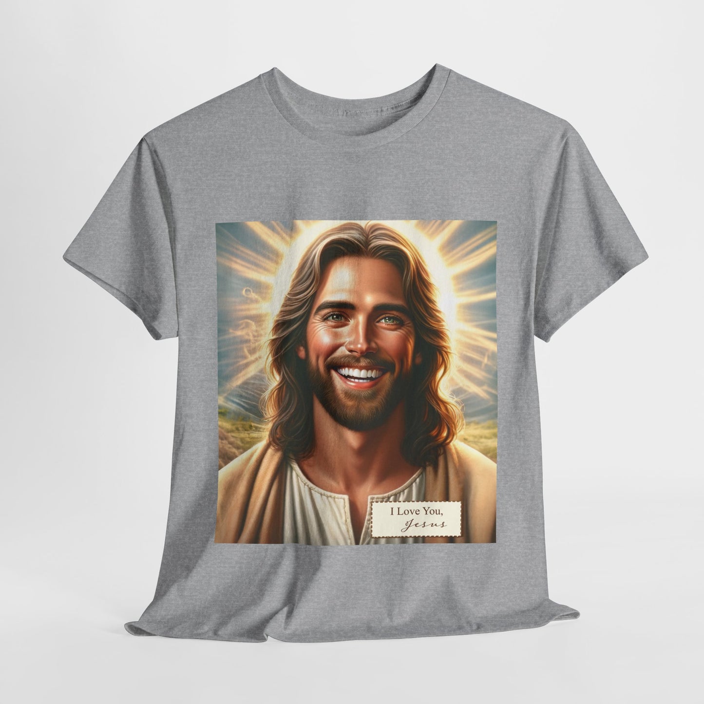 Faith-Inspired Fashion - Jesus Loves You Unisex Heavy Cotton Tee