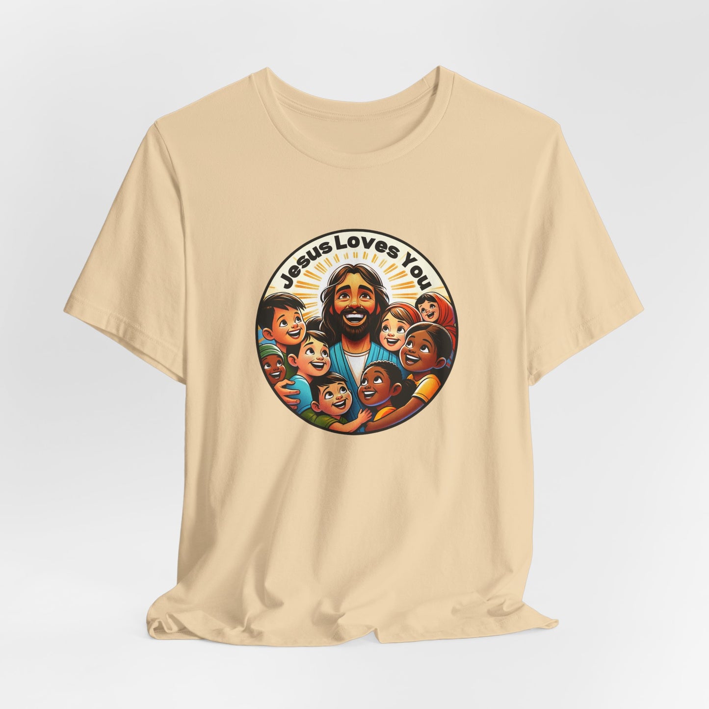 Men's Colorful 'Jesus Loves You' T-Shirt - Christian Apparel