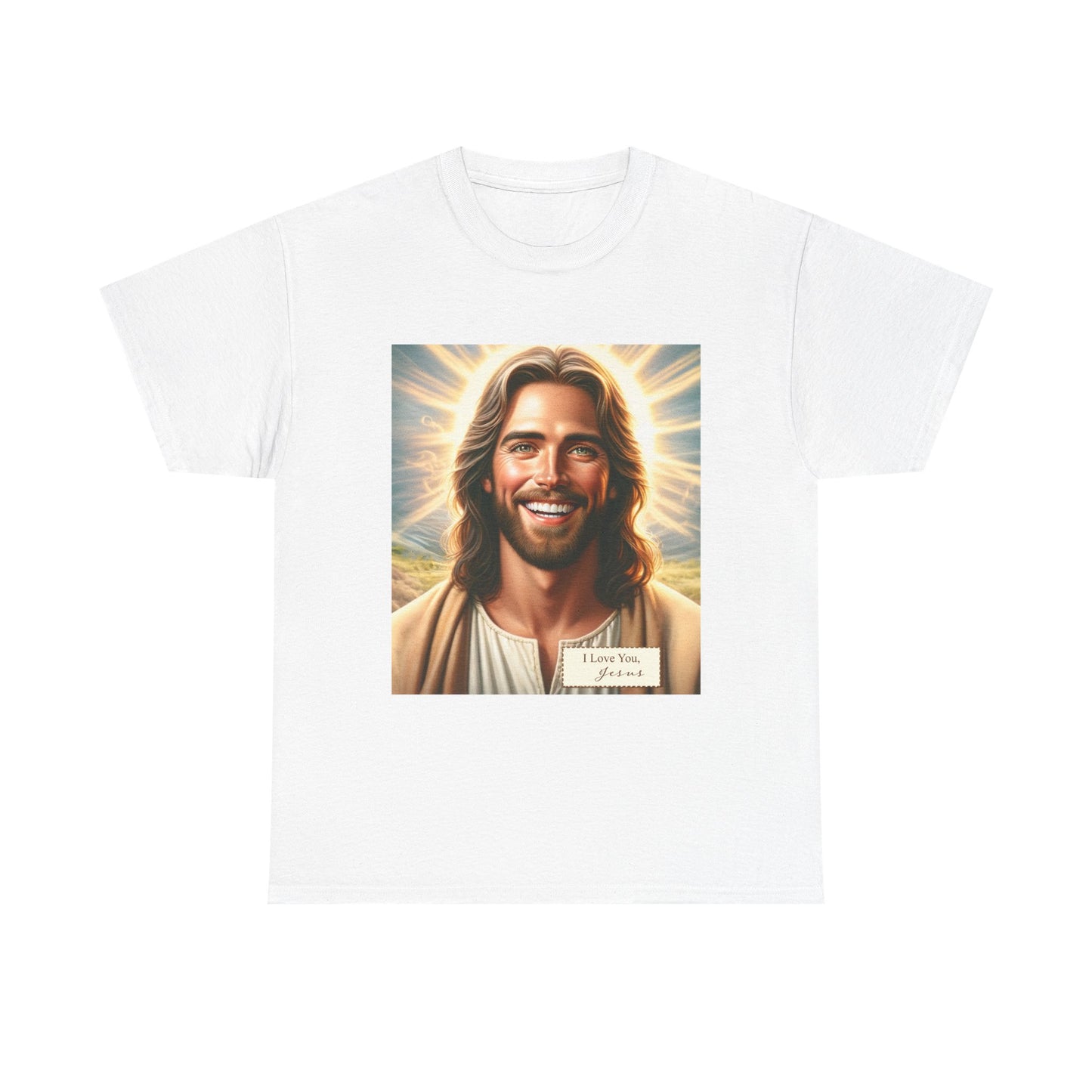 Faith-Inspired Fashion - Jesus Loves You Unisex Heavy Cotton Tee