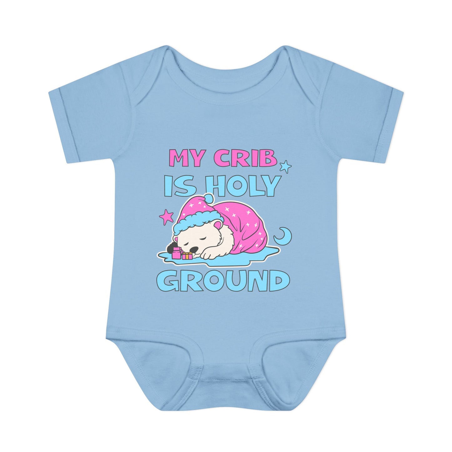 My Crib Is Holy Ground Baby Bodysuit - Cute Infant Apparel for Newborns