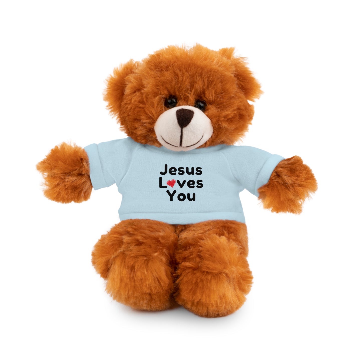 Jesus Loves You Plush Toy with Tee - Faith-inspired Stuffed Animal Gift