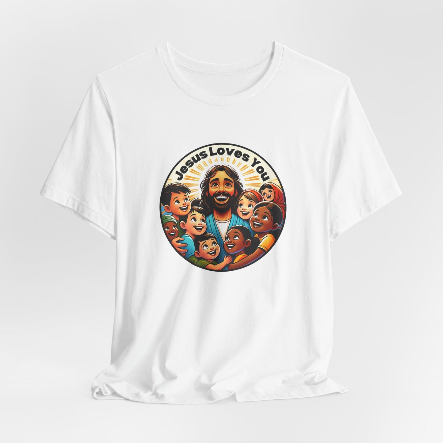 Men's Colorful 'Jesus Loves You' T-Shirt - Christian Apparel