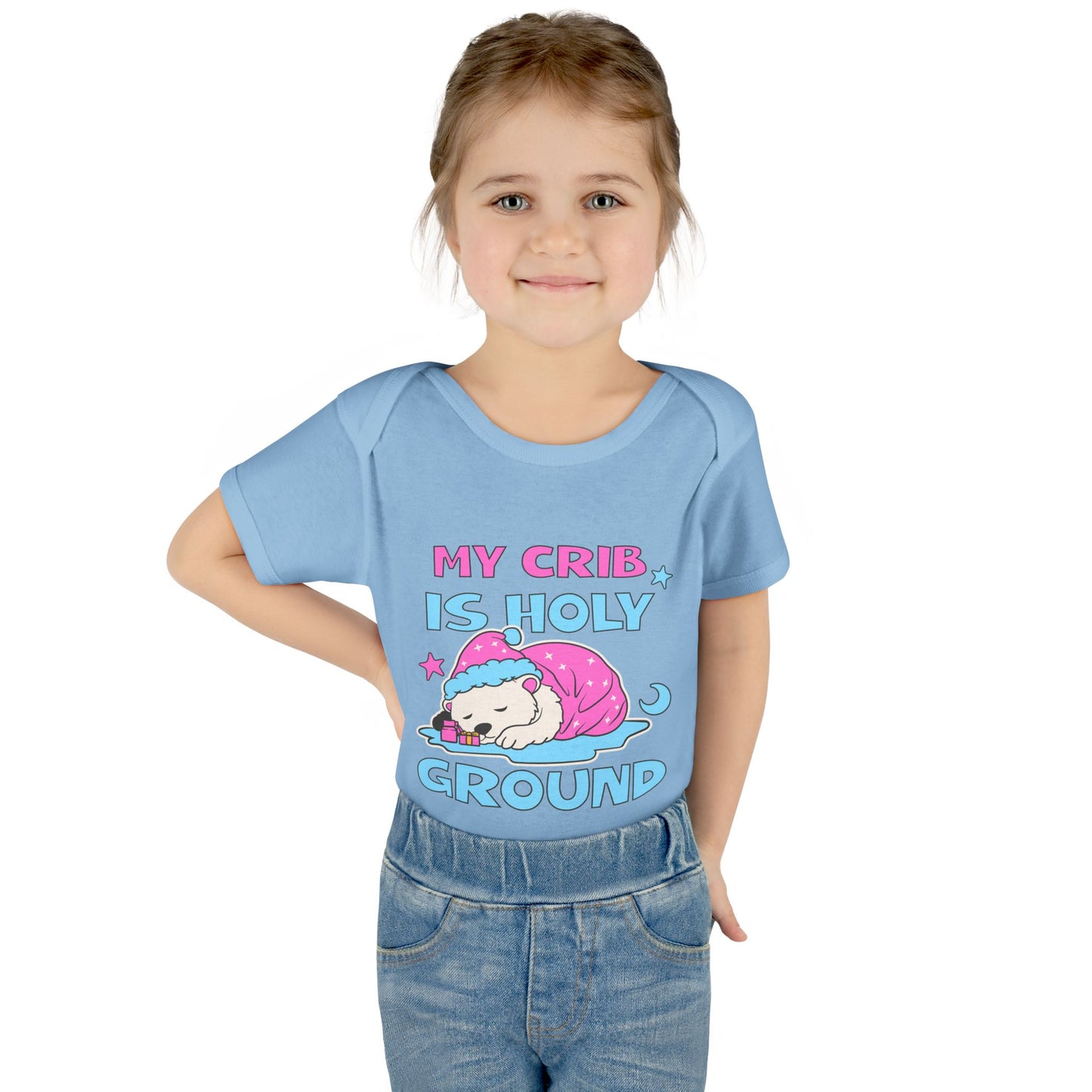 My Crib Is Holy Ground Baby Bodysuit - Cute Infant Apparel for Newborns