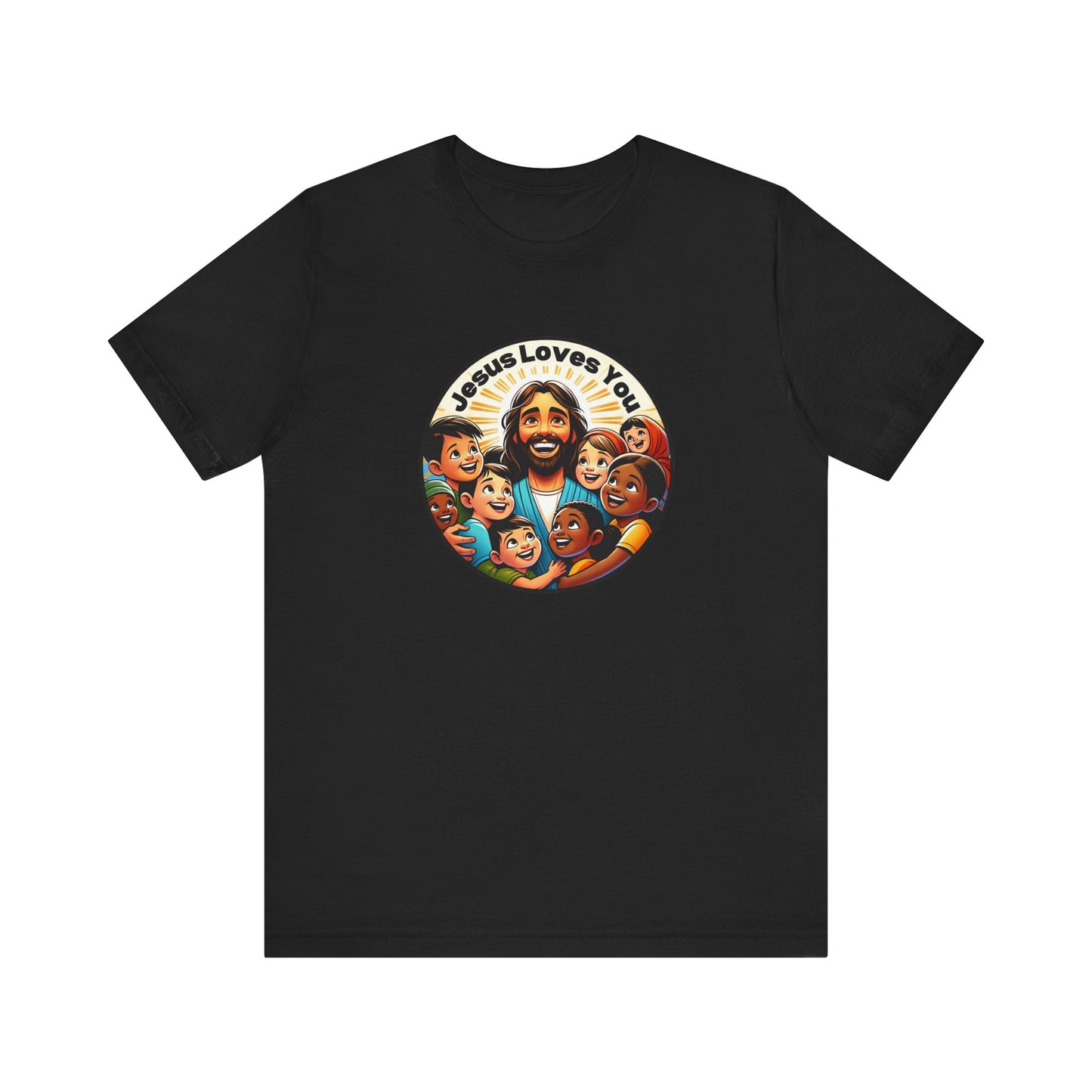 Men's Colorful 'Jesus Loves You' T-Shirt - Christian Apparel