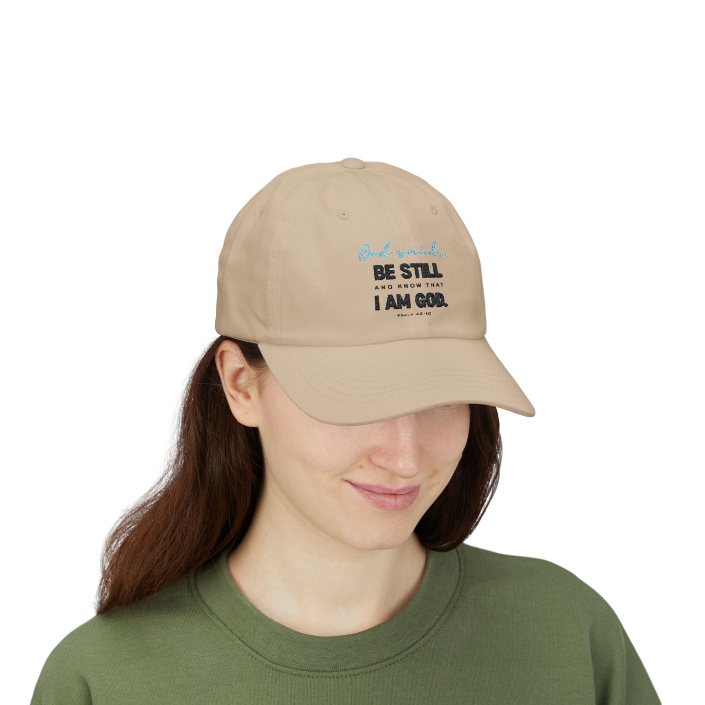 Be Still and Know Dad Cap | Christian Baseball Hat | Faith-Based Apparel
