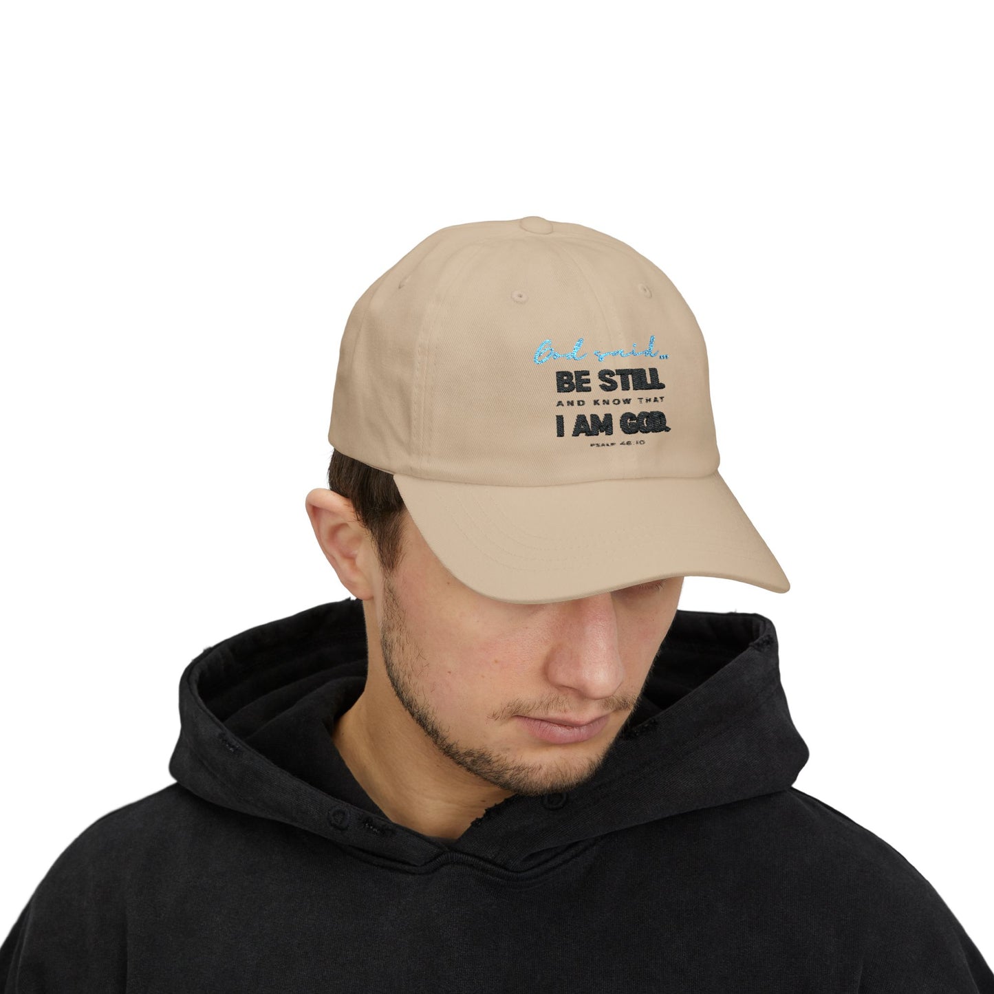 Be Still and Know Dad Cap | Christian Baseball Hat | Faith-Based Apparel