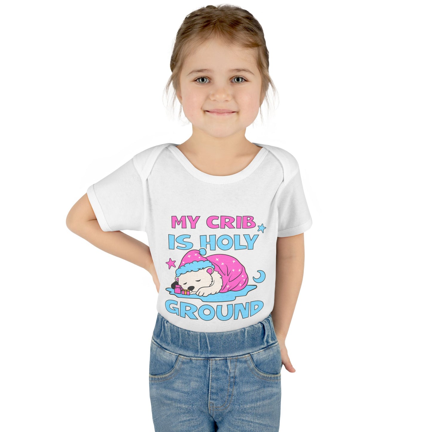My Crib Is Holy Ground Baby Bodysuit - Cute Infant Apparel for Newborns