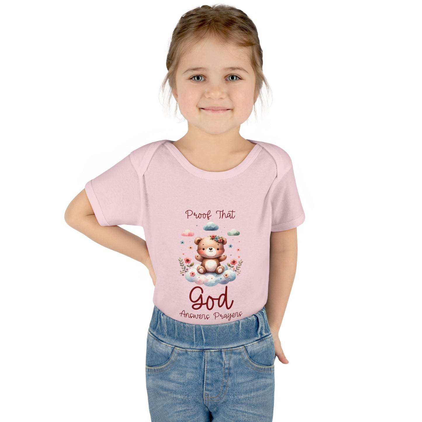 Cute God Prayer Infant and Toddler Bodysuit for Girls- Adorable Baby Onesie for Newborns