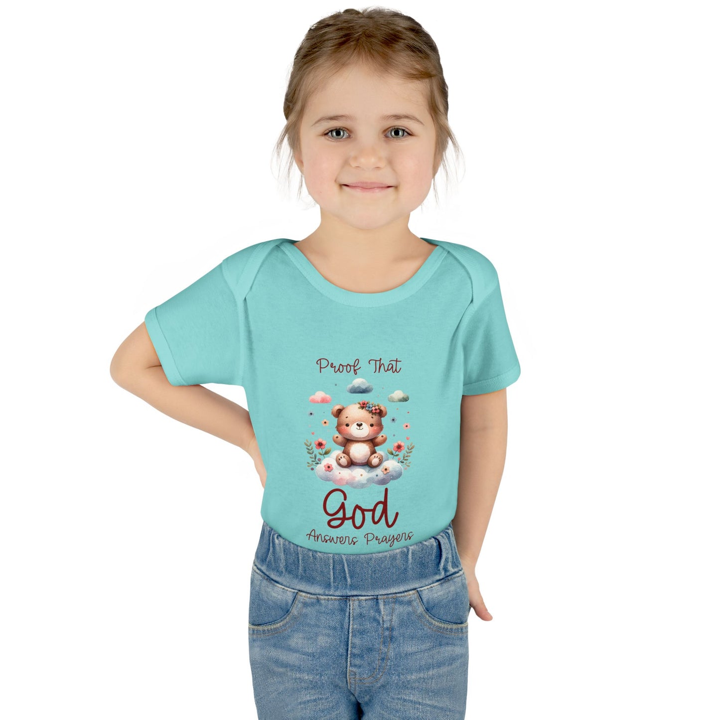 Cute God Prayer Infant and Toddler Bodysuit for Girls- Adorable Baby Onesie for Newborns