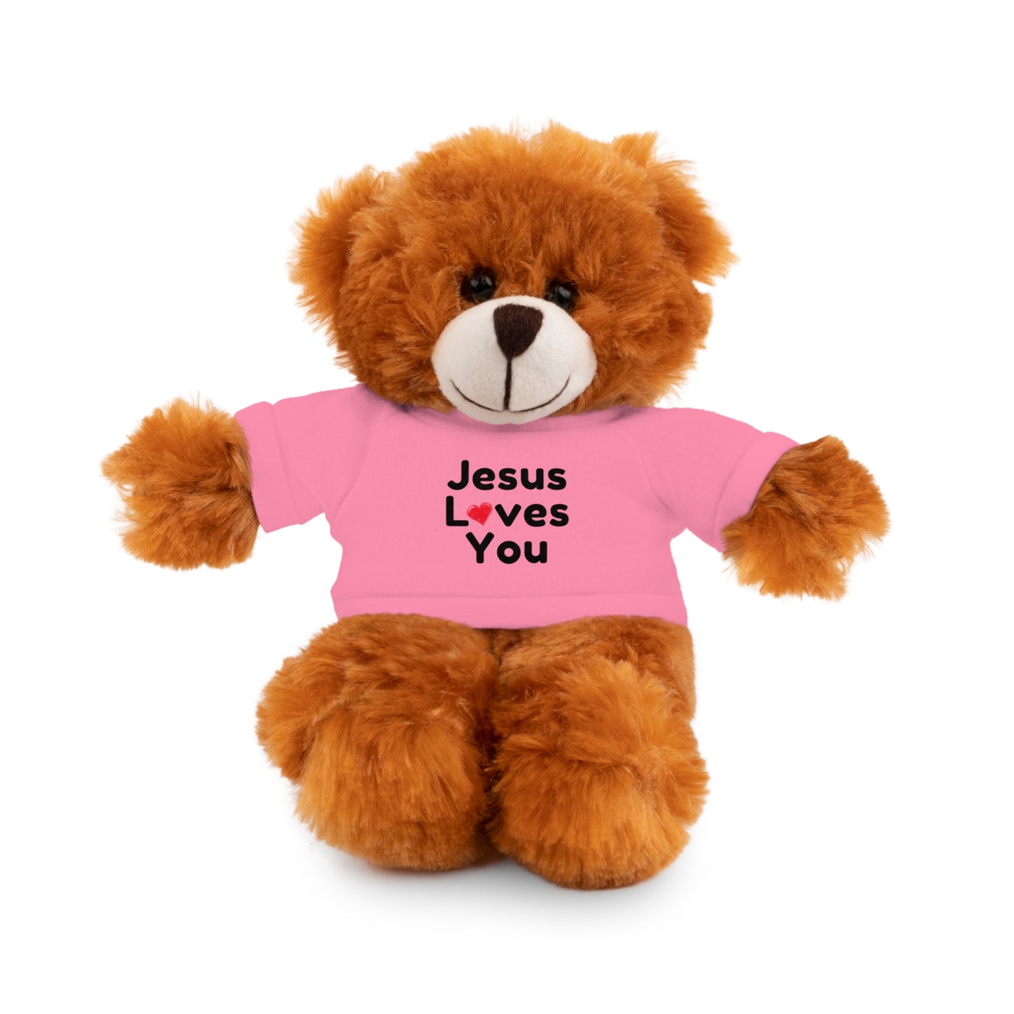 Jesus Loves You Plush Toy with Tee - Faith-inspired Stuffed Animal Gift