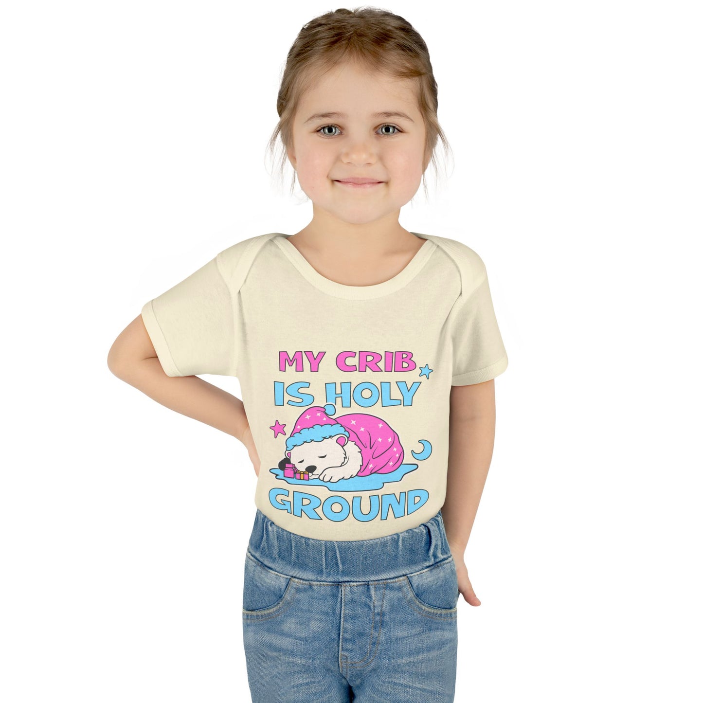 My Crib Is Holy Ground Baby Bodysuit - Cute Infant Apparel for Newborns