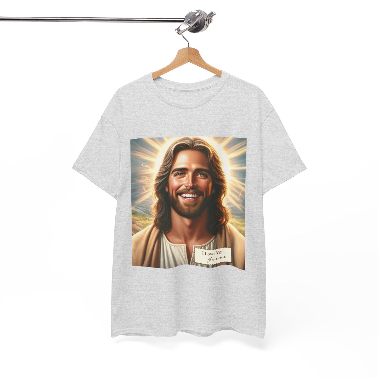 Faith-Inspired Fashion - Jesus Loves You Unisex Heavy Cotton Tee