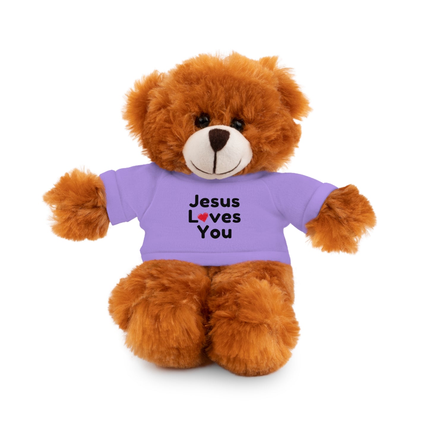 Jesus Loves You Plush Toy with Tee - Faith-inspired Stuffed Animal Gift