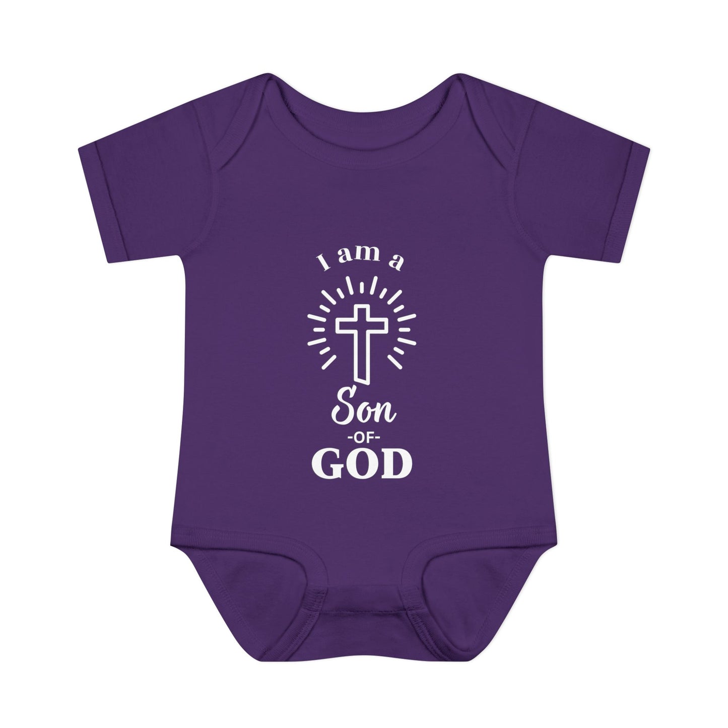 Christian Infant and Toddler Bodysuit - "I am a Son of God" - Perfect Baby Gift for Baptism or Baby Shower
