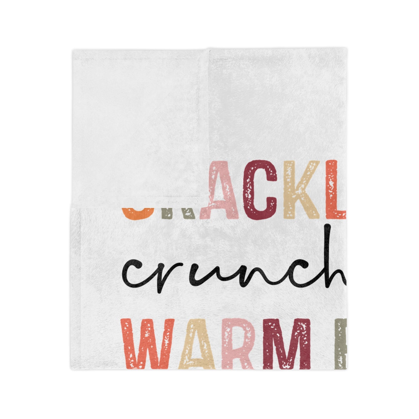 Velveteen Blanket Cozy - Fall & Winter Vibes, Fireside Snuggles, Hot Cocoa, Autumn Leaves, Microfiber Throw