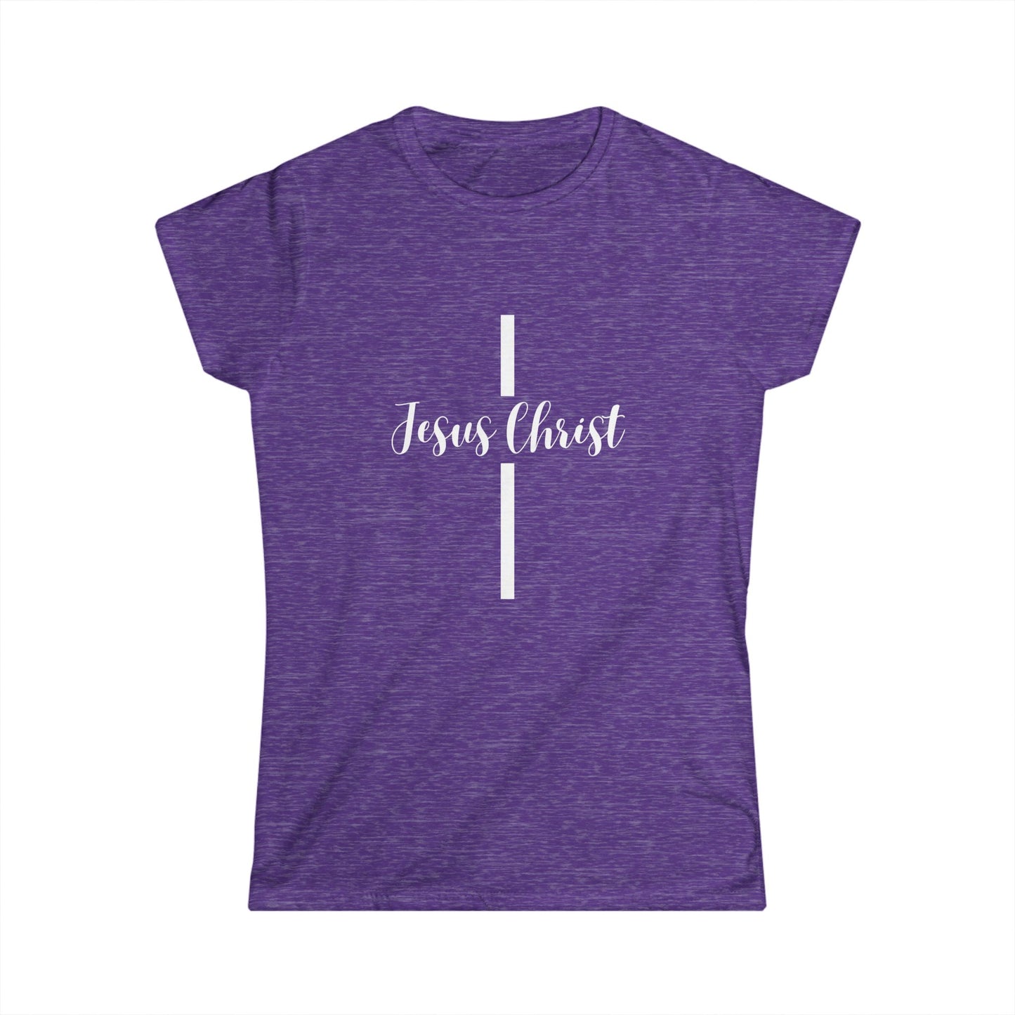 Christian Cross Women's Tee Shirt - Minimalist Jesus Christ Design