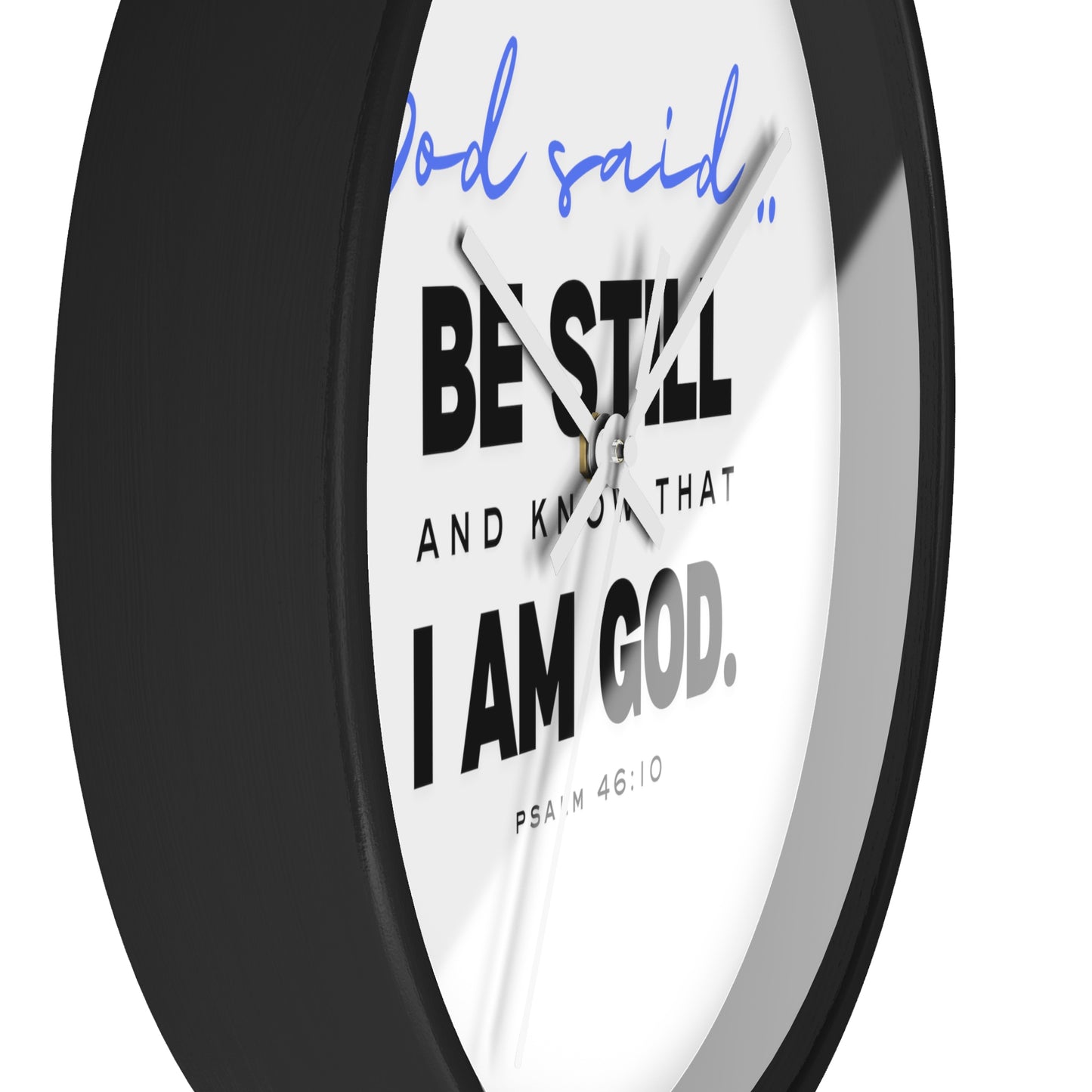 Be Still and Know Wall Clock | Christian Wall Clock for Home | Bible Verse Clock | Inspirational Religious Gift